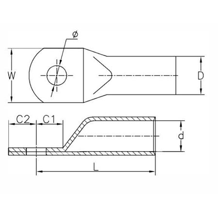 Copper-aluminum Brazing Terminal DTL- Q